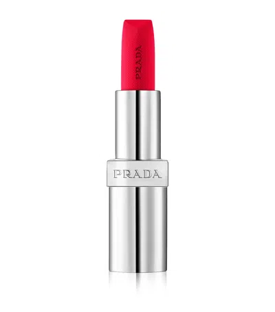 Prada Beauty Prada Monochrome Soft Matte Lipstick In Red