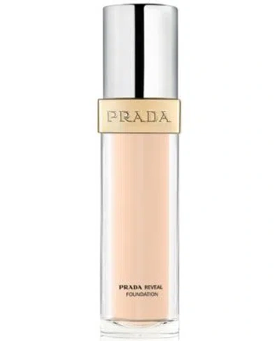 Prada Beauty Reveal Refillable Skin Optimizing Liquid Foundation Spf 17 Collection In Dw70 Deep Warm