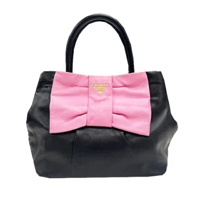 Pre-owned Prada Begonia Nappa Leather Handbag Shoulder Bag () In Multi