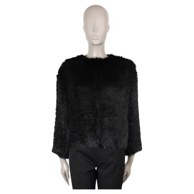 Pre-owned Prada Beige 2009 Muskrat Fur Jacket 40 S In Brown
