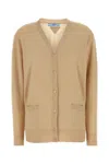 Prada Women's Beige Cashmere Cardigan