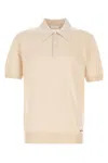 Prada Beige Classic Polo Shirt In Beige