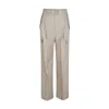 Prada Cotton Blend Cargo Pants In Gray