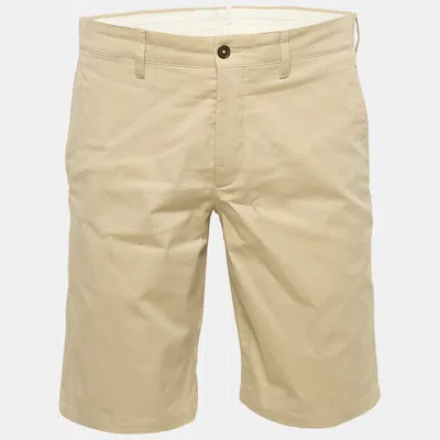 Pre-owned Prada Beige Cotton Chino Shorts M