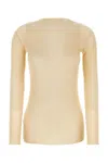 Prada Maglione In Cotone Sabbia Donna In Beige