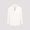 Prada Beige Double Breast Cotton Jacket In Nude & Neutrals