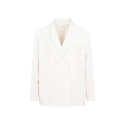 Prada Beige Double Breast Cotton Jacket In Nude & Neutrals