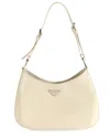 Prada Beige Leather Brushed Cleo Shoulder Bag (authentic Pre-loved) In Neutral