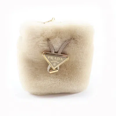 Pre-owned Prada Beige Leather Pouch Shoulder Bag ()