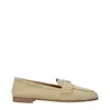 Prada Beige Leather Slip-on Loafers In Multi