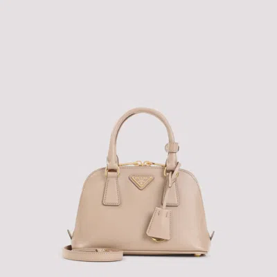 Prada Beige Logo Satchel