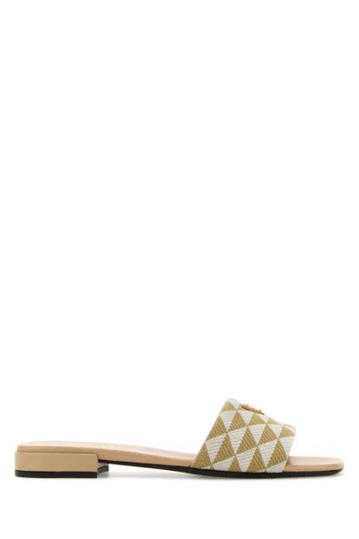 PRADA BEIGE OPEN TOE SANDALS
