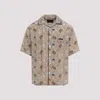 Prada Viscose And Silk Shirt In Neutral