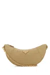 Prada Women's Beige Re-nylondemi-lune Shoulder Bag