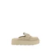 Prada Beige Rubber Platform Loafers In Neutral