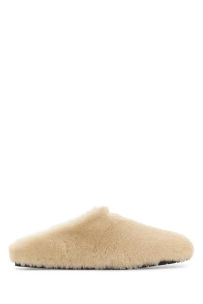 PRADA WOMEN BEIGE SLIP ON SLIDES, 8.5 LUXURY SLIPPERS & SLIDES FOR WOMEN DARVEYS