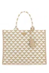 PRADA BEIGE SYMBOLE LARGE TOTE BAG