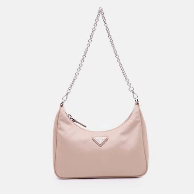 Pre-owned Prada Beige Tessuto Re Edition 2005 Satchel