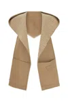 Prada Women's Wool Scarf In Beige