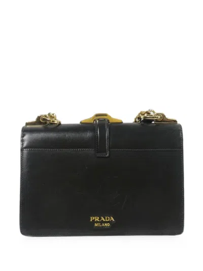 Pre-owned Prada Belle Chain Shoulder Bag In Black
