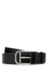 Prada Black Leather Belt