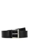 Prada Black Classic Solid Belt