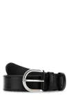 Prada Cintura In Pelle Nera  Donna In Black