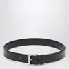 Prada Black Regular Belt With Rectangular Buckle In Black