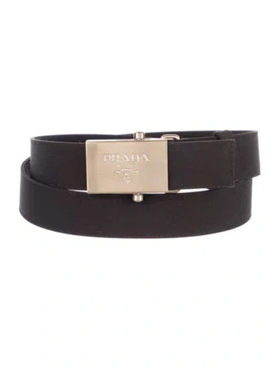 Pre-owned Prada Belt In Black