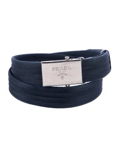 Pre-owned Prada Belt In Blue