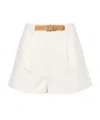 Prada Shorts Con Cintura In Nude