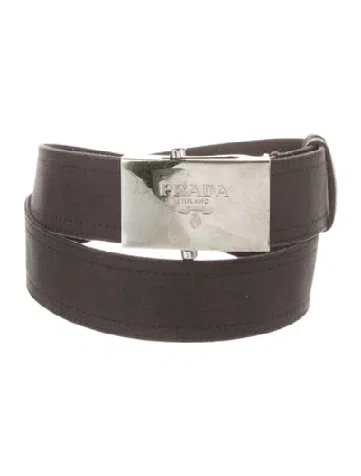 Pre-owned Prada Belt Kit In Black