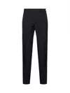 Prada Belt-loop Casual Pants In Black