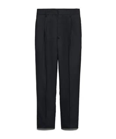 Prada Belt-loop Casual Pants In Black