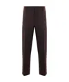 Prada Belt-loop Casual Pants In Black