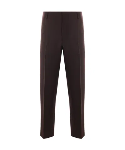 Prada Belt-loop Casual Pants In Black