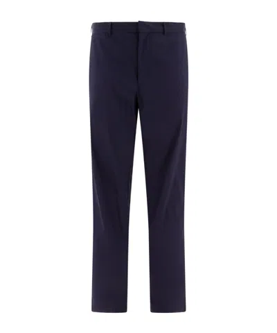 PRADA PRADA LOGO PATCH STRAIGHT-LEG TROUSERS