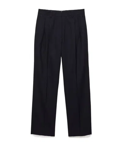 Prada Belt Loop Casual Pants In Blue