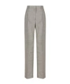 Prada Belt-loop Casual Pants In Gray
