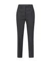 Prada Belt-loop Casual Pants In Gray