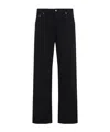 Prada Mens Black Straight-leg Regular Denim Jeans In Black