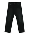 Prada Mens Black Straight-leg Regular Denim Jeans In Black