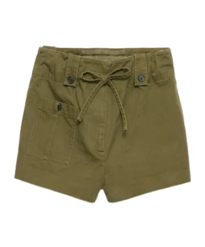 PRADA WASHED CHEVRON SHORTS