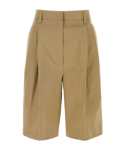 PRADA PRADA PLEATED BERMUDA SHORTS