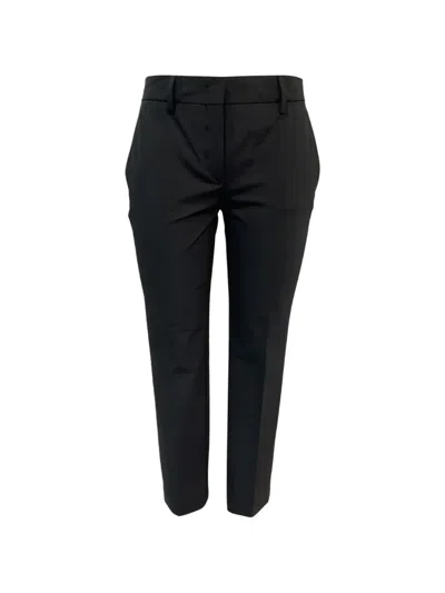 Pre-owned Prada Belt Loops-detail Trousers In Black