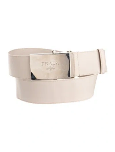 Pre-owned Prada Belt In Neutral
