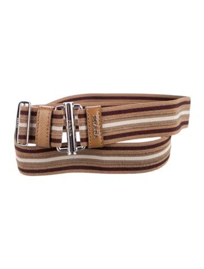 Pre-owned Prada Belt In Neutral