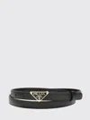 Prada Saffiano Belt In Black