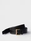 Prada Leather Belt In Green