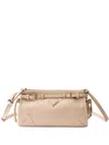 Prada Small Leather Shoulder Bag In Neutral